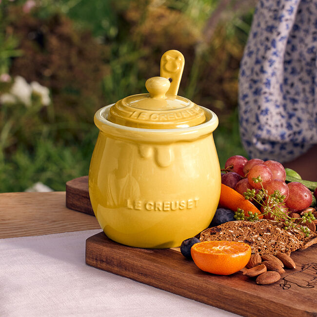 Stoneware Winnie The Pooh Honey Pot with Spoon Le Creuset®